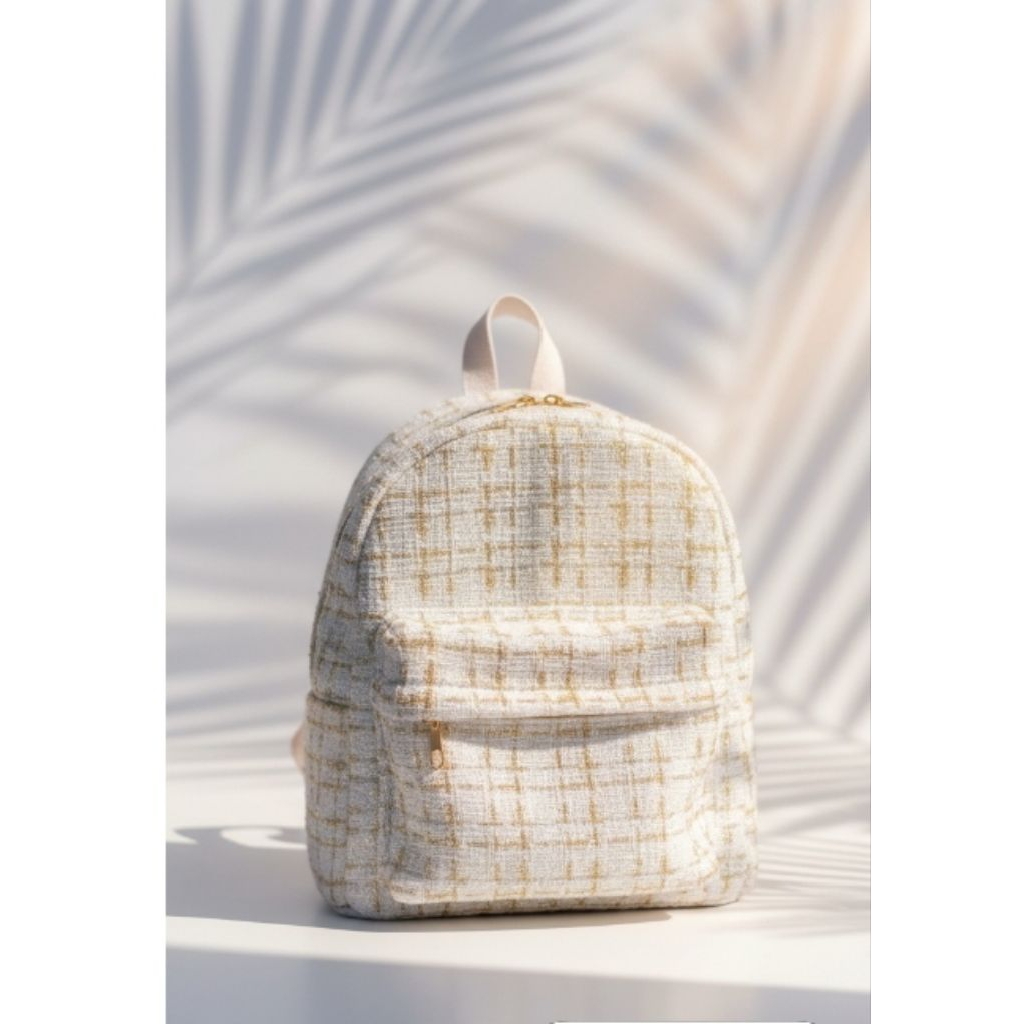 Tas Ransel Kanvas Wanita gendong