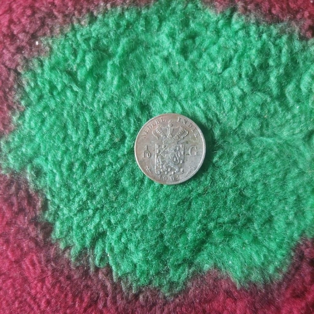 Koin perak belanda tahun 1901. asli