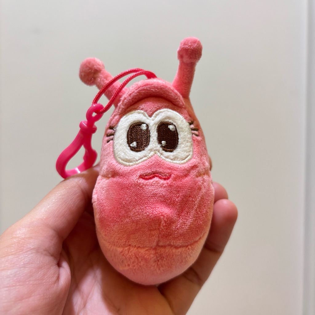 Larva Pink Plushie Bag Charm Original