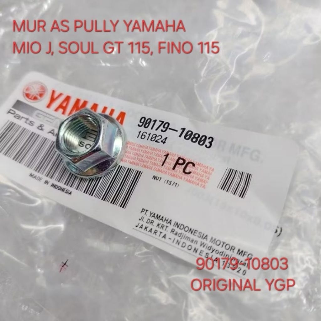 Mur As Pully Yamaha Mio j, Fino fi 115, Soul gt 115 1kp 90179-10803 Original