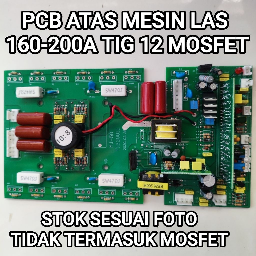 PCB ATAS MESIN LAS MOSFET TIG200 160A - 200A 12MOSFET