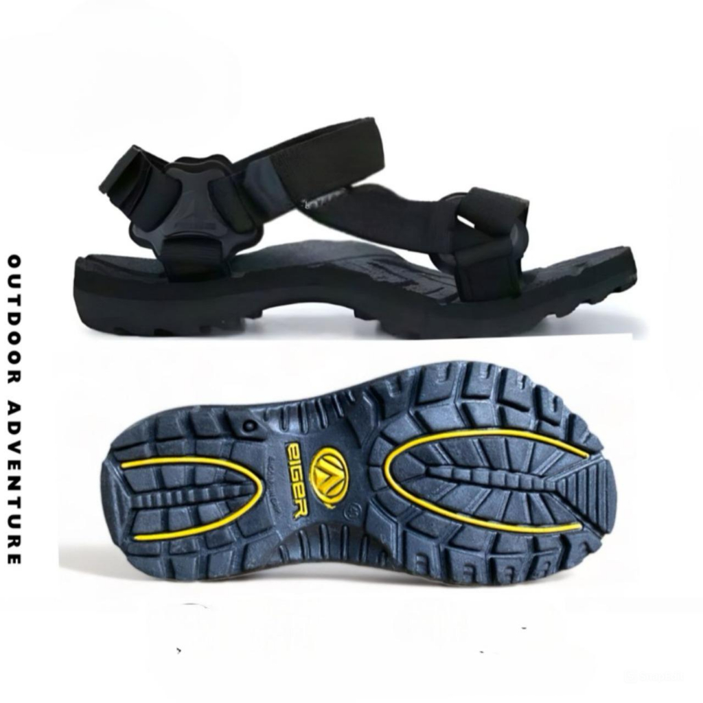 Sandal Eiger111 Gunung Tali Belakang Sol Tebal Empuk di Gunakan Sendal Outdoor Kekinian Termurah