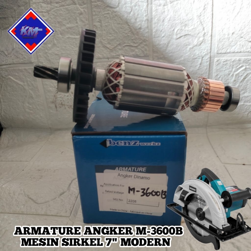 ARMATURE ANGKER M-3600B MESIN SIRKEL 7INCH MODERN ROTOR M3600 MESIN CIRCULAR SAW MODERN 7"