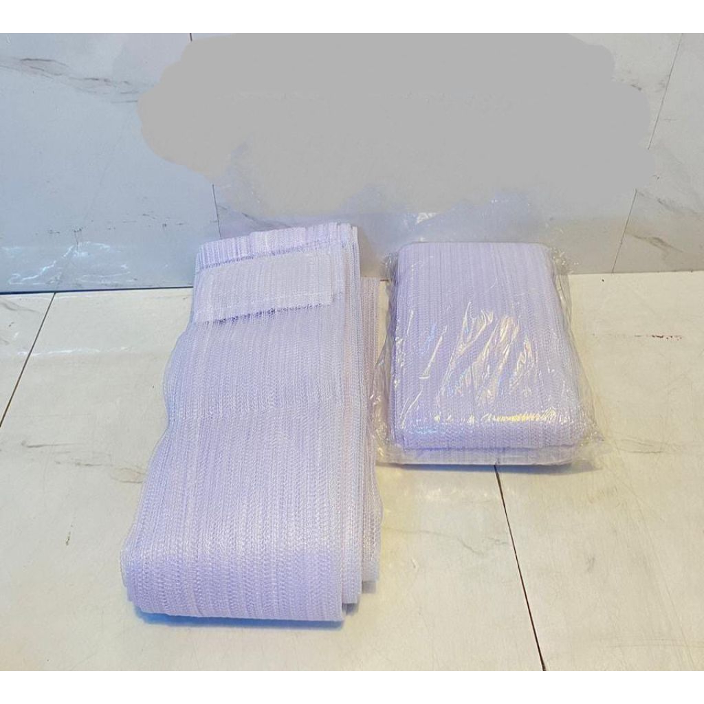 Gorden putih transparan vitrase