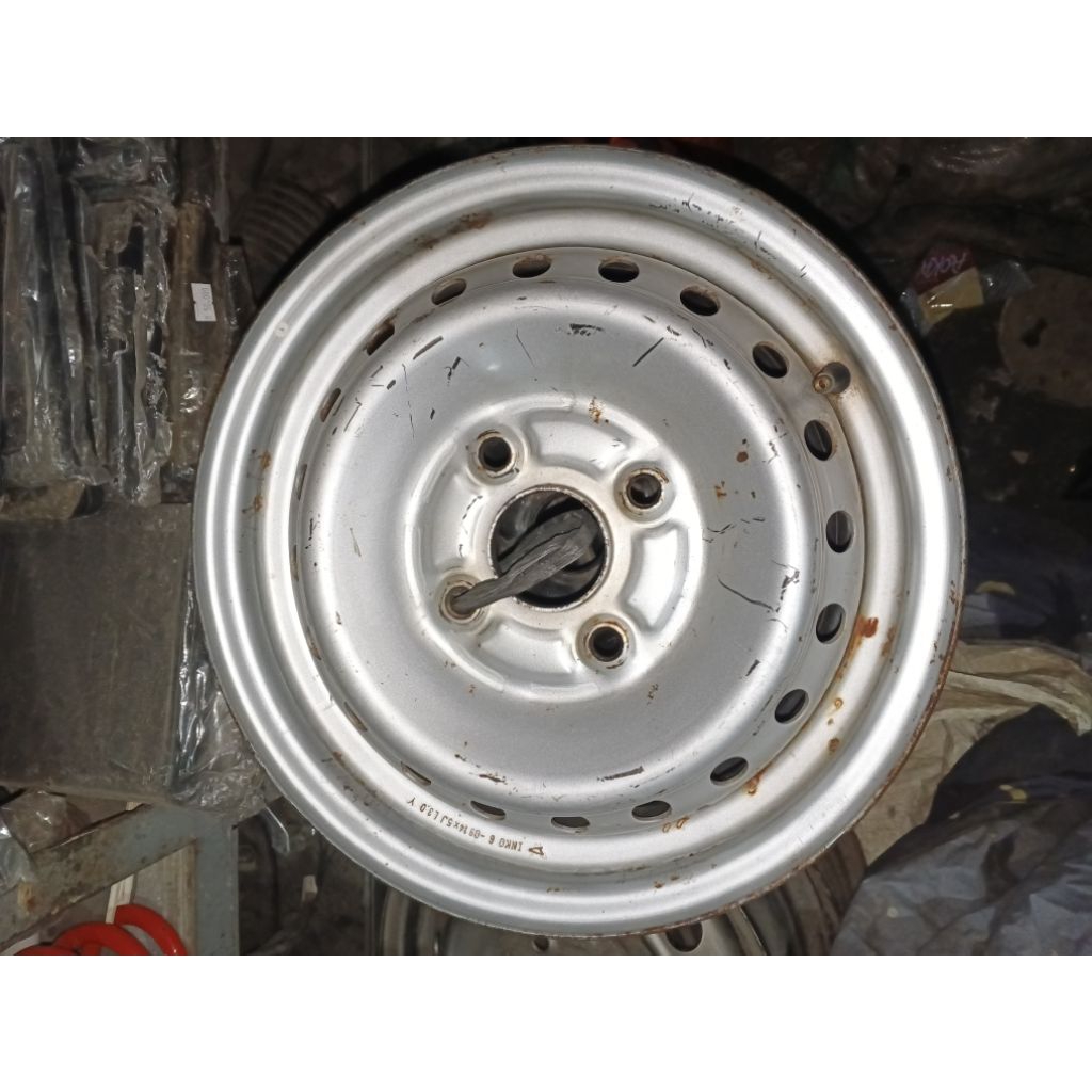 Velg Velk pelek pelk Kaleng besi Pcd 4x114.3 Ring 14 Toyota Avanza Daihatsu Xenia