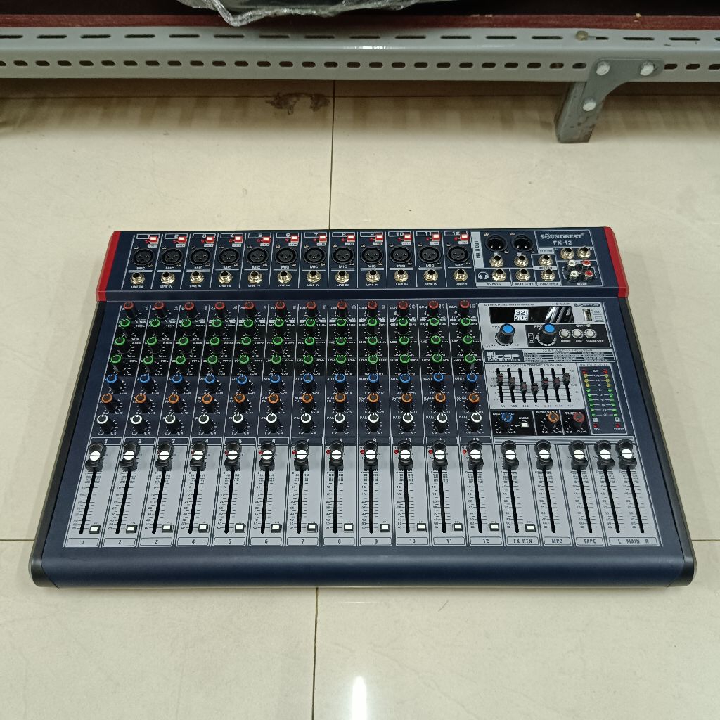Mixer Audio Soundbest FX-12 Original Mixer 12 channel Soundbest FX 12 Bluetooth USB Interface Soundb