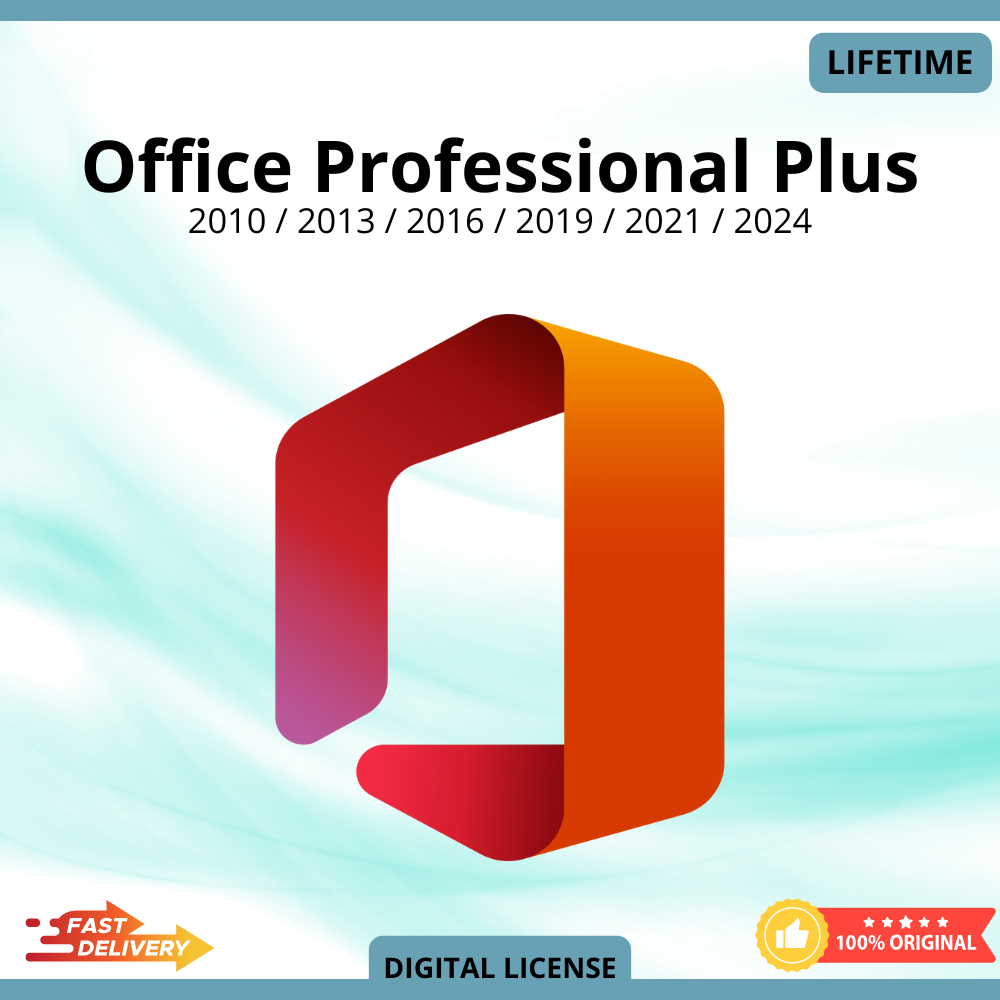 Office Pro Plus 2024 | 2021 | 2019 | 2016 | 2013 | 2010 Original Key Lifetime