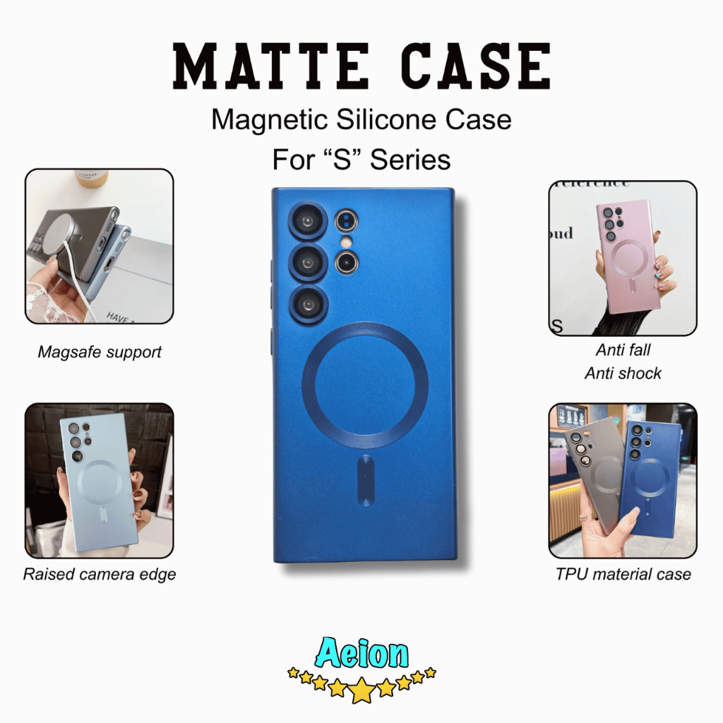Soft Case Matte Magsafe for Samsung Galaxy S26 / S26+ Plus / S26 Ultra / S22 / S22+ Plus /  S22 Ultr