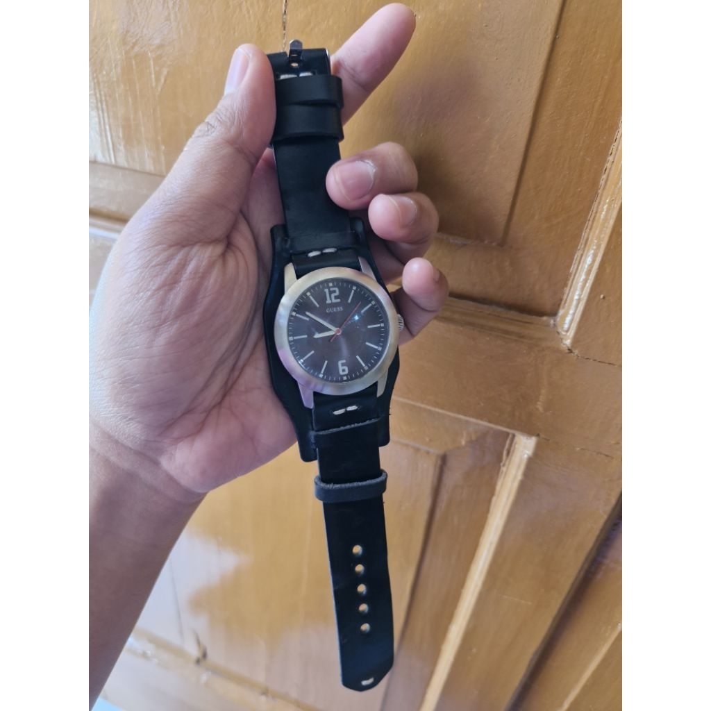 Jam Tangan Pria Guess Original Strap Kalep Murah Stainless