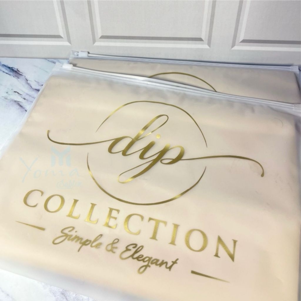 Zipplock custom logo/20x15/15x12/17x25/minimal 100 pcs/ zipper bag/ziplock/kemasan hijab/aksesoris f