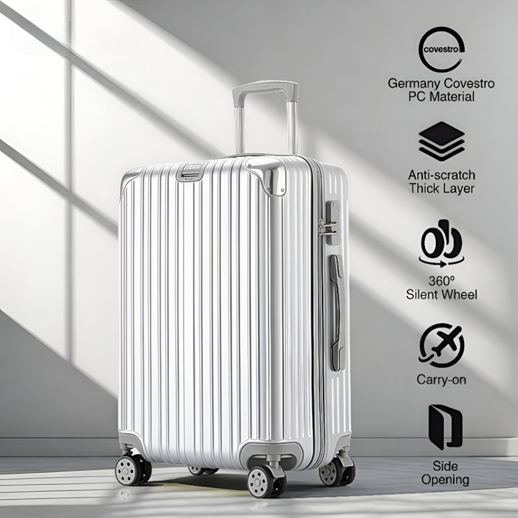 CaseGo Koper Kabin 20 Inch Bagasi Tas Koper Besar Anak Perempuan 24 Inch Beauty Case Koper Mini 14 I