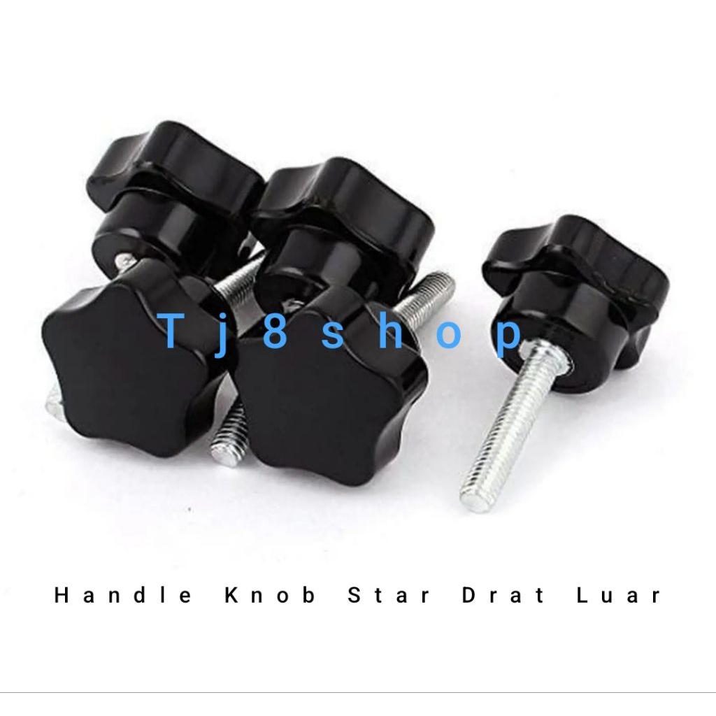 Handle Knob Star Drat Luar M6x50L Made in Taiwan
