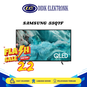 (Khusus Luar Kota) SAMSUNG 55Q7F QLED Smart Tv 55 Inch UHD 4K Flat 55Q7F Q7F New Product 2025 ( Buka