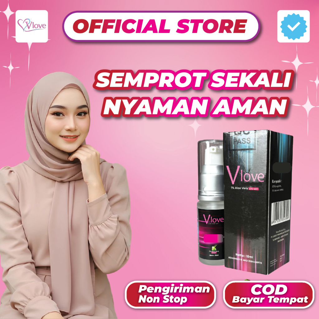 V LOVE Gel Pelumas Miss V Herbal Anti Lengket Meningkatkan Orgasme 15ml
