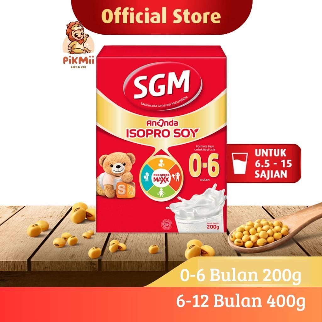 SGM ANANDA ISOPRO SOYA 0-6 BULAN 200g dan 6-12 BULAN 400g// pikmii baby kids