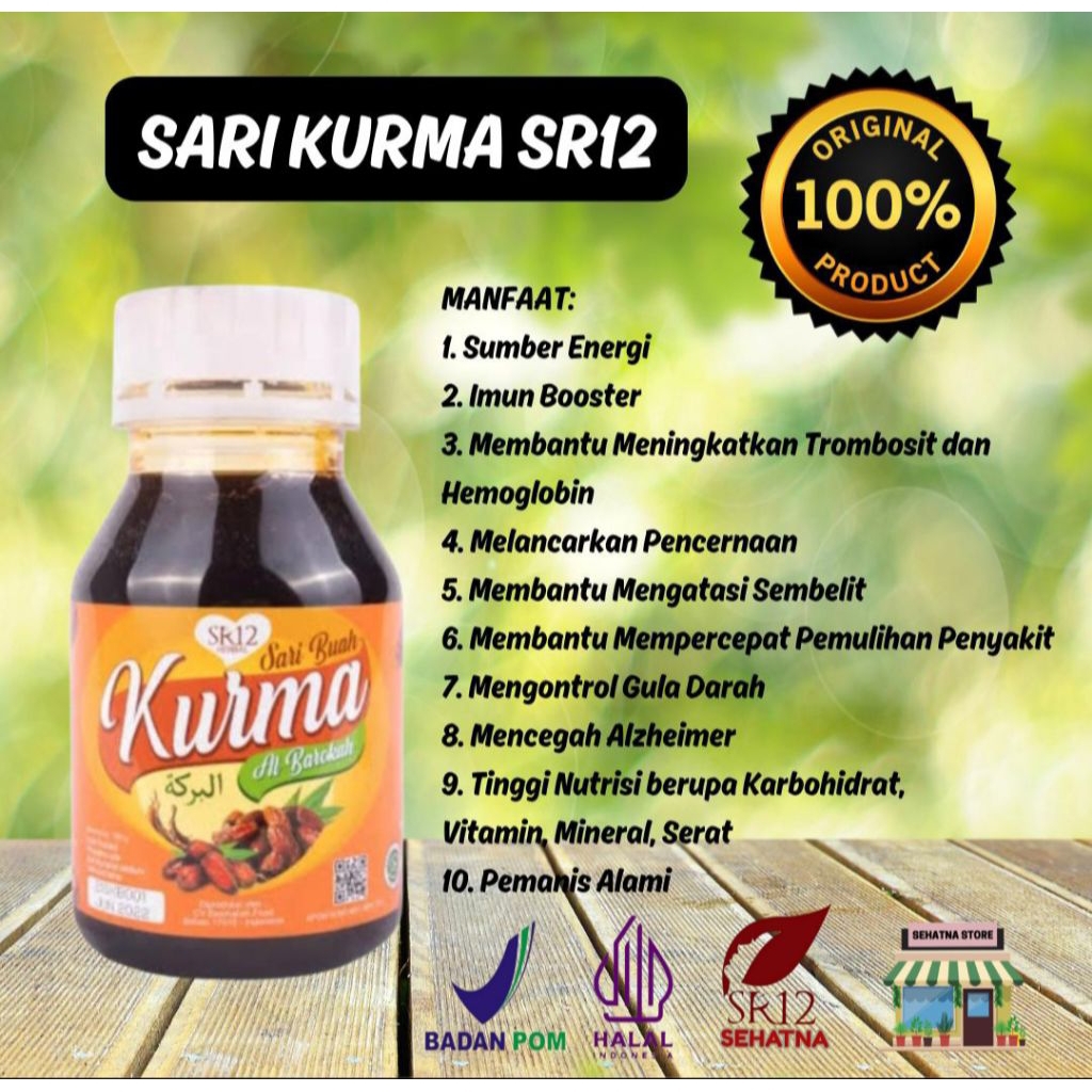 [ORI/ASLI] SARI KURMA SR12 | MEMBANTU MENINGKATKAN TROMBOSIT | IMUN BOOSTER