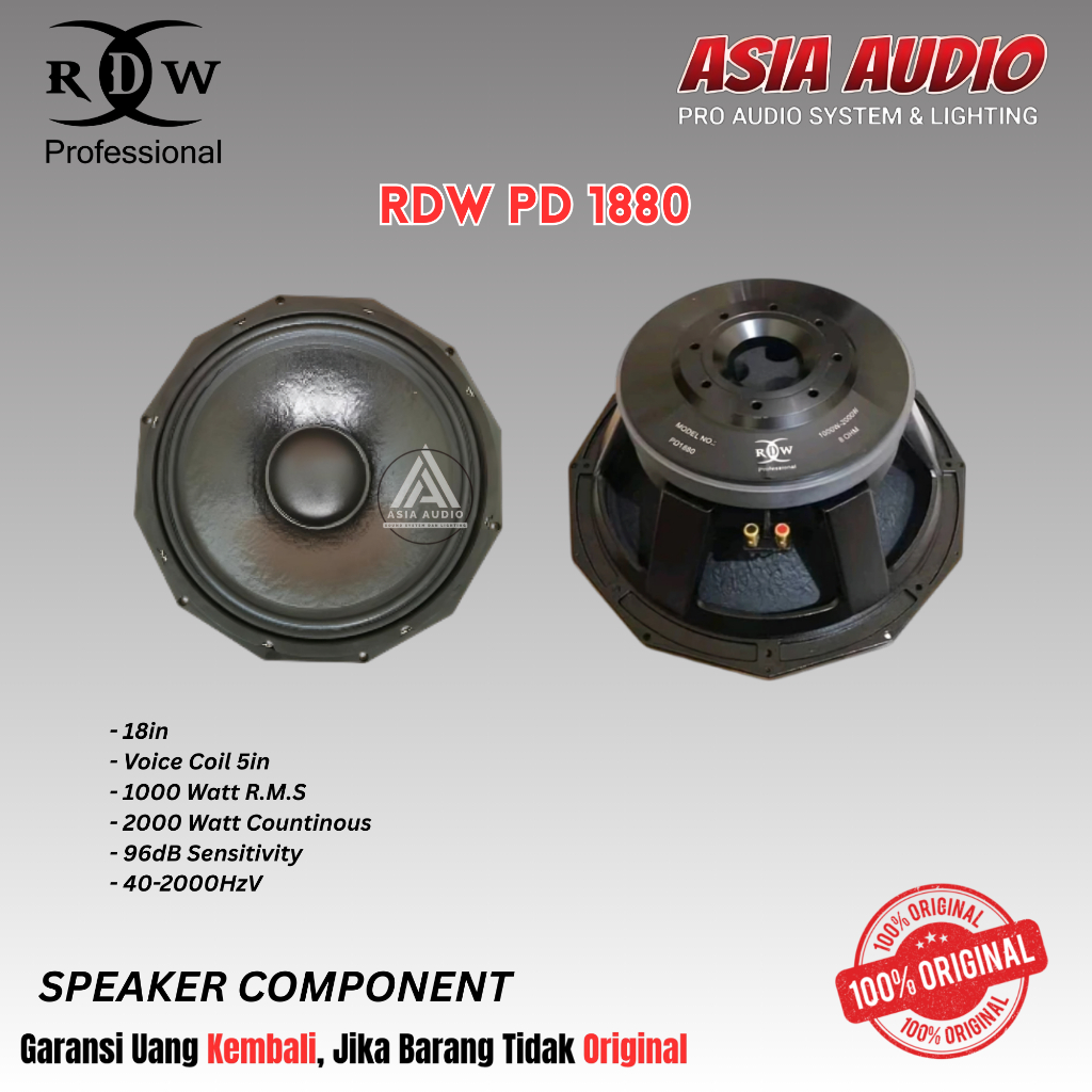 SPEAKER COMPONENT RDW PD1880