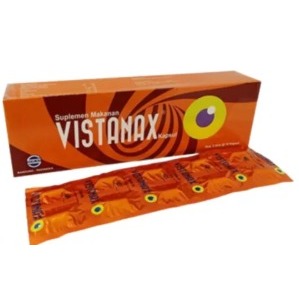 VISTANAX Box isi 30 Kaplet Memelihara Kesehatan Mata Astaxanthin Bilberry Lutein Zinc Selenium