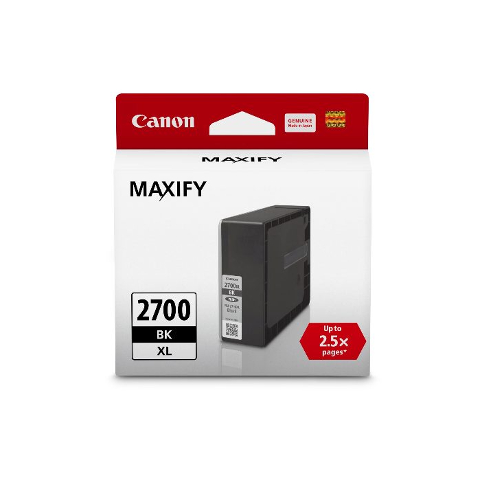 Tinta Original Canon 2700XL Black PGI-2700 XL BK - Tinta Canon MAXIFY iB4170 MB5170 MB5470 - Tinta C
