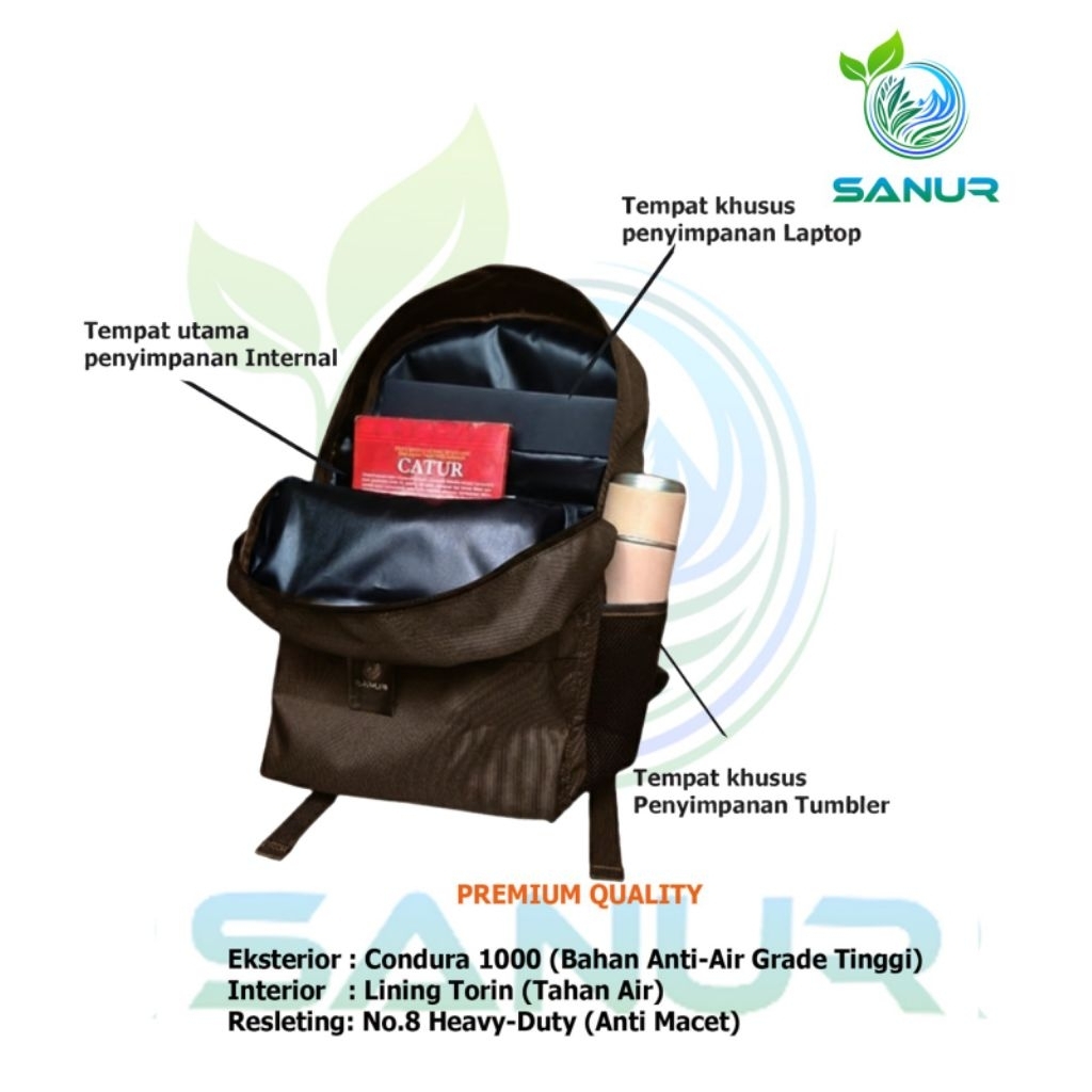 Tas Ransel Punggung Pria-Tas Ransel Punggung Wanita-Tas Anti Air-Tas Waterproof-Tas Unisex-Tas Cordu