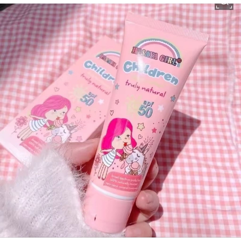 ( NODUS )SUNSCREEN HASAYA SUNSCREEN ANAK GIRL SUNSCREEN ANAK SPF 50, sunscreen / sunblok anak