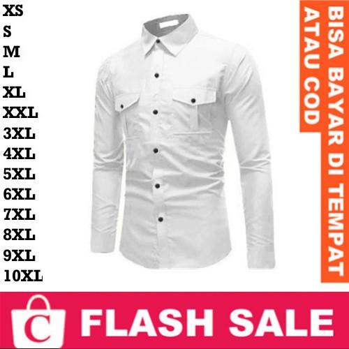 FORTKLASS FORTGLASS RISRUS FASHION SNOWSHOP CORATCORETUDIO Hem Laki Kemeja Cowok Jumbo Big Size Leng