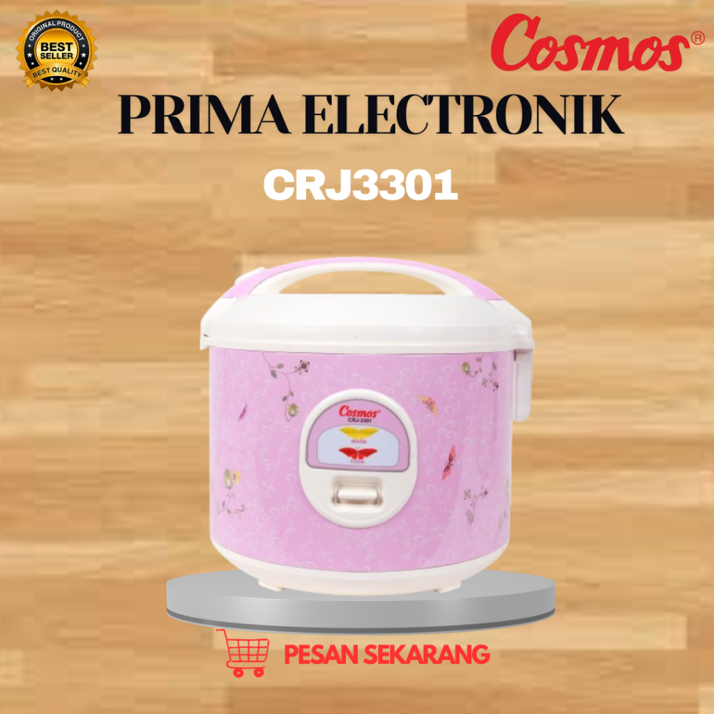 Cosmos Rice Cooker Non Stick CRJ3301 1.8L/CRJ 3301 / CRJ 3301/CRJ3301/RICE COOKER Original