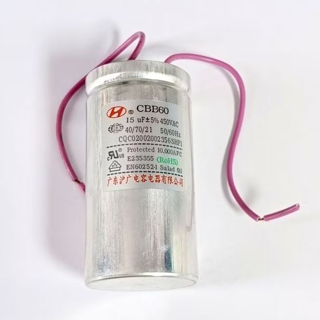 Kapasitor CBB60 15uf 450Vac 50/60Hz
