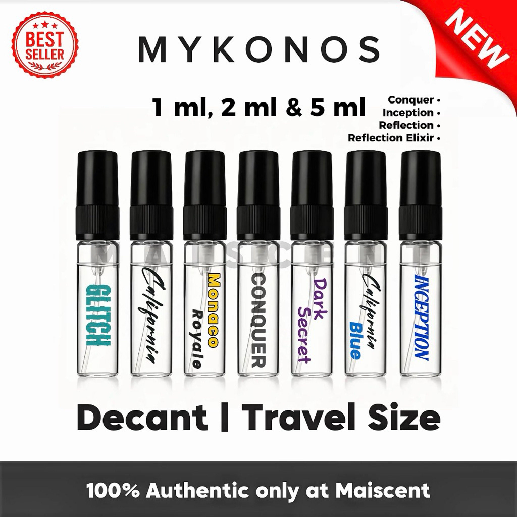MYKONOS DECANT/SHARE Parfum Mykonos All Varian New Original Travel Size 1ml & 2ml