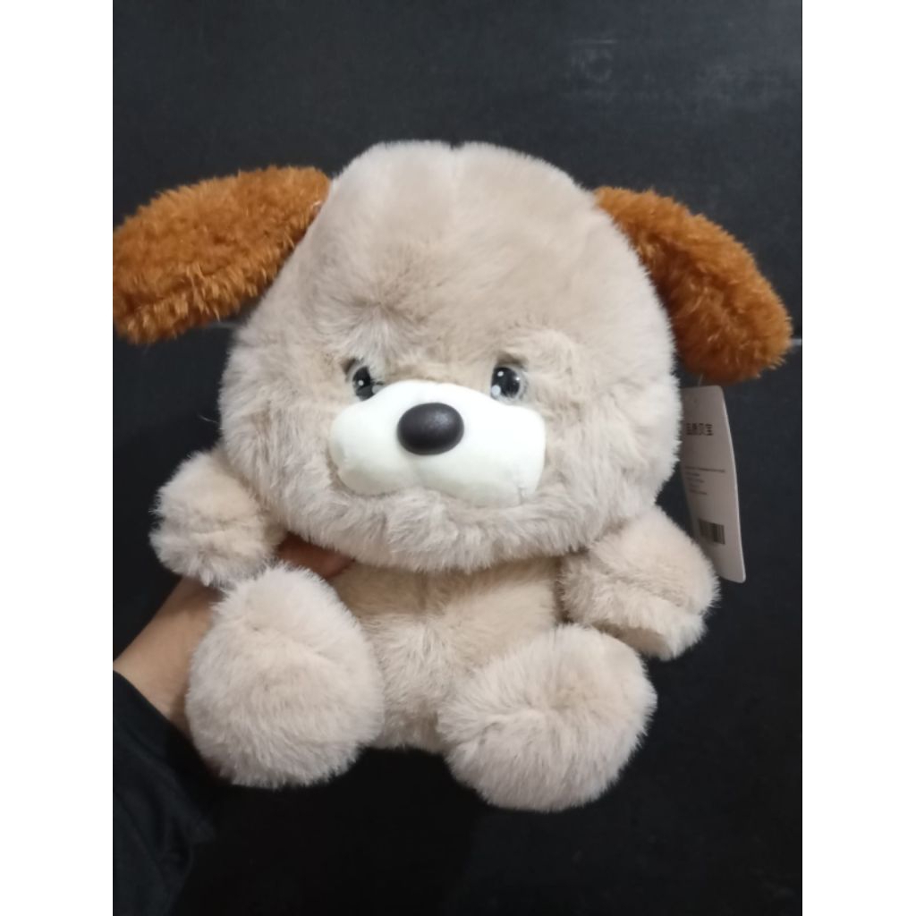boneka anjing hidung hitam lucu OHSOME