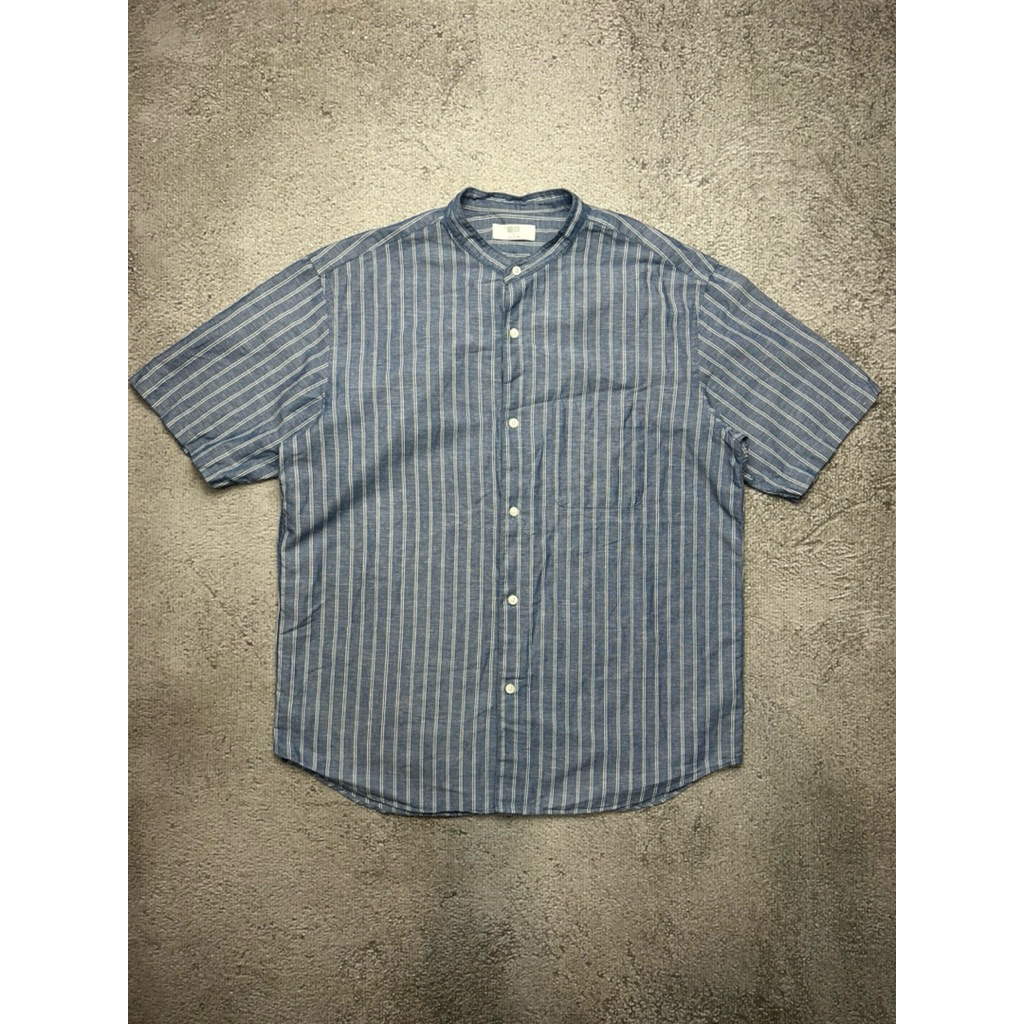UNIQLO SANGHAI STRIPES ORIGINAL KEMEJA PRIA