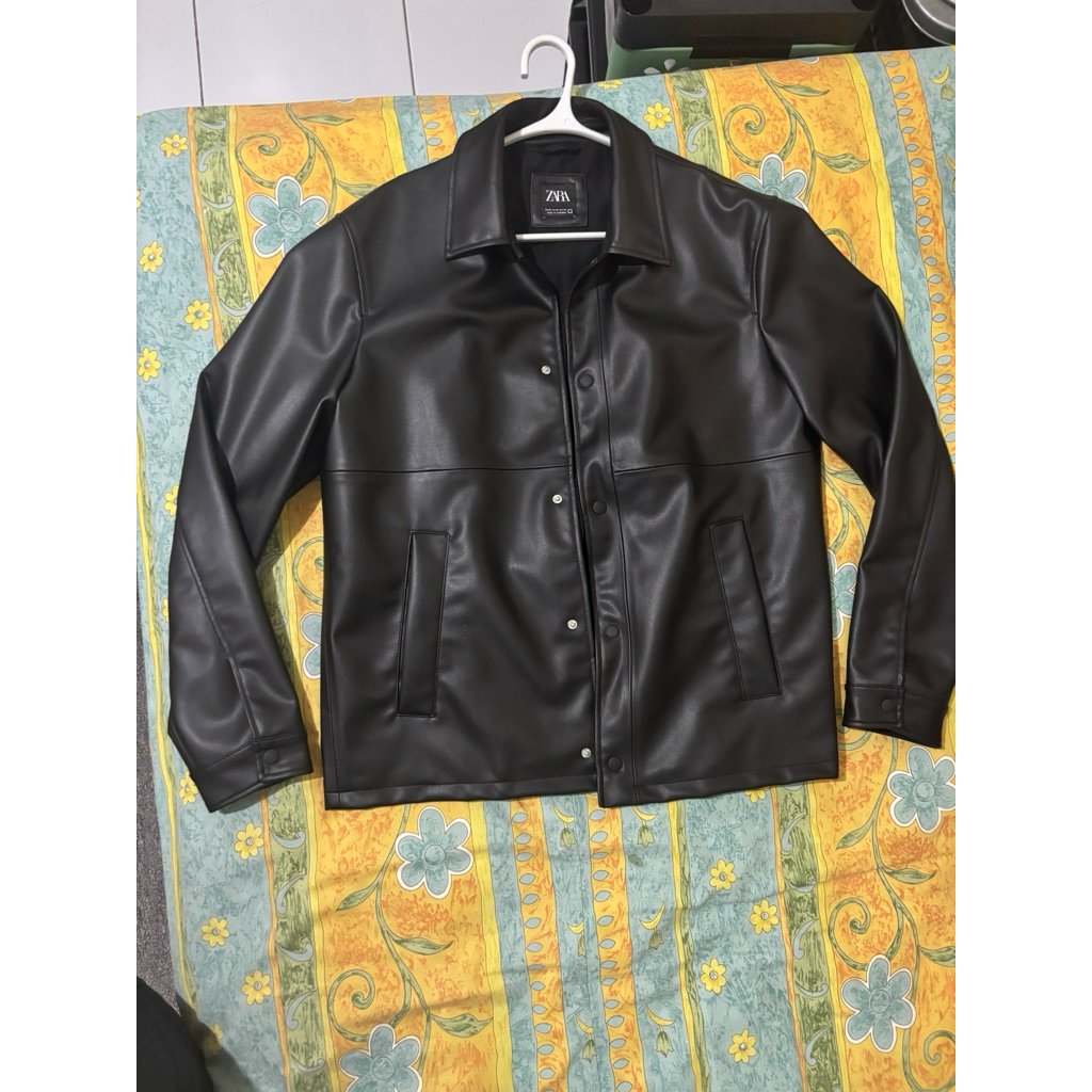 leather jacket zara