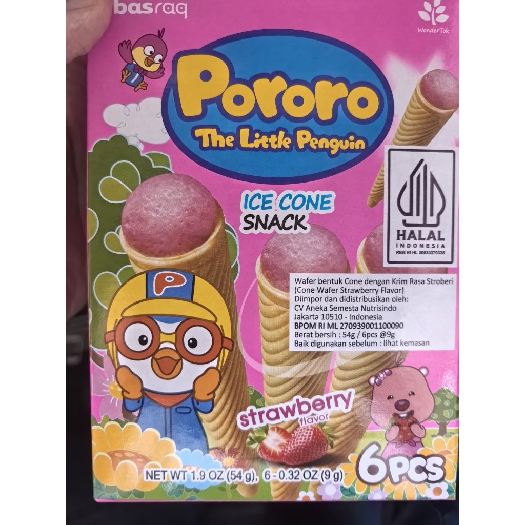 PORORO ICE CONE SNACK. SNACK PORORO. PORORO ICE CONE STRAWBERRY. PORORO ICE CONE BANANA. PORORO ICE 