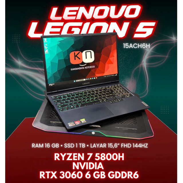Lenovo legion 5 Ryzen 7 5800H Nvidia Rtx 3060 6 Gb