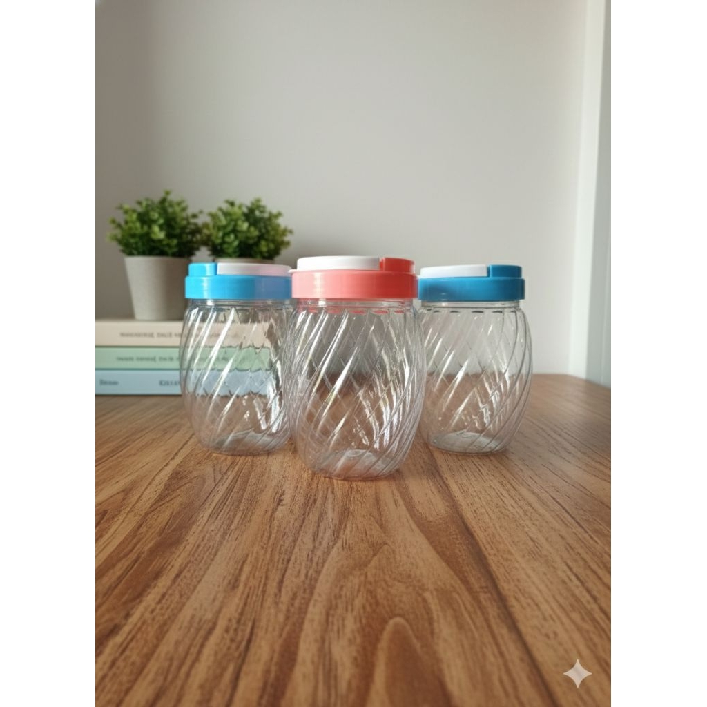 Toples Pet Small Ulir /Toples Kue Kering/Toples Snack