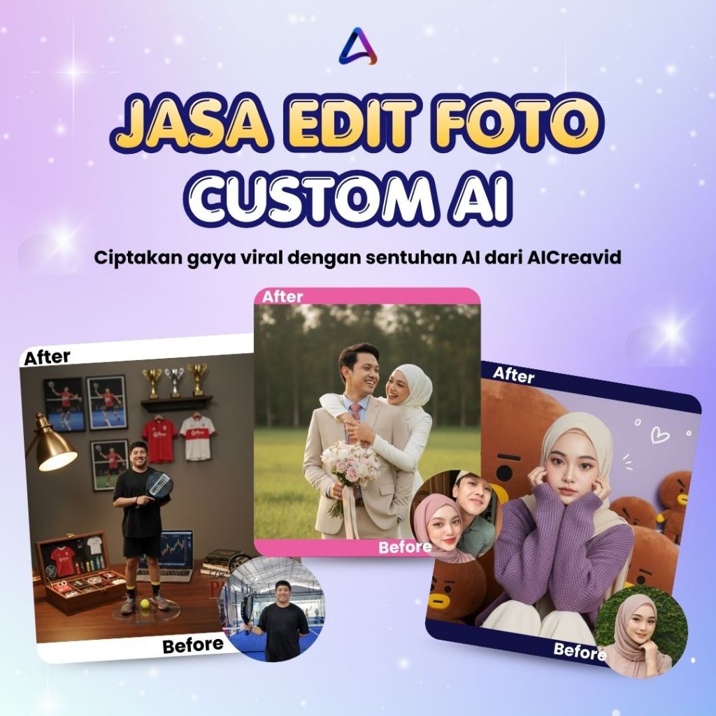 Jasa Edit Foto Custom AI | Foto Custom Profesional | Foto Custom AI Creavid