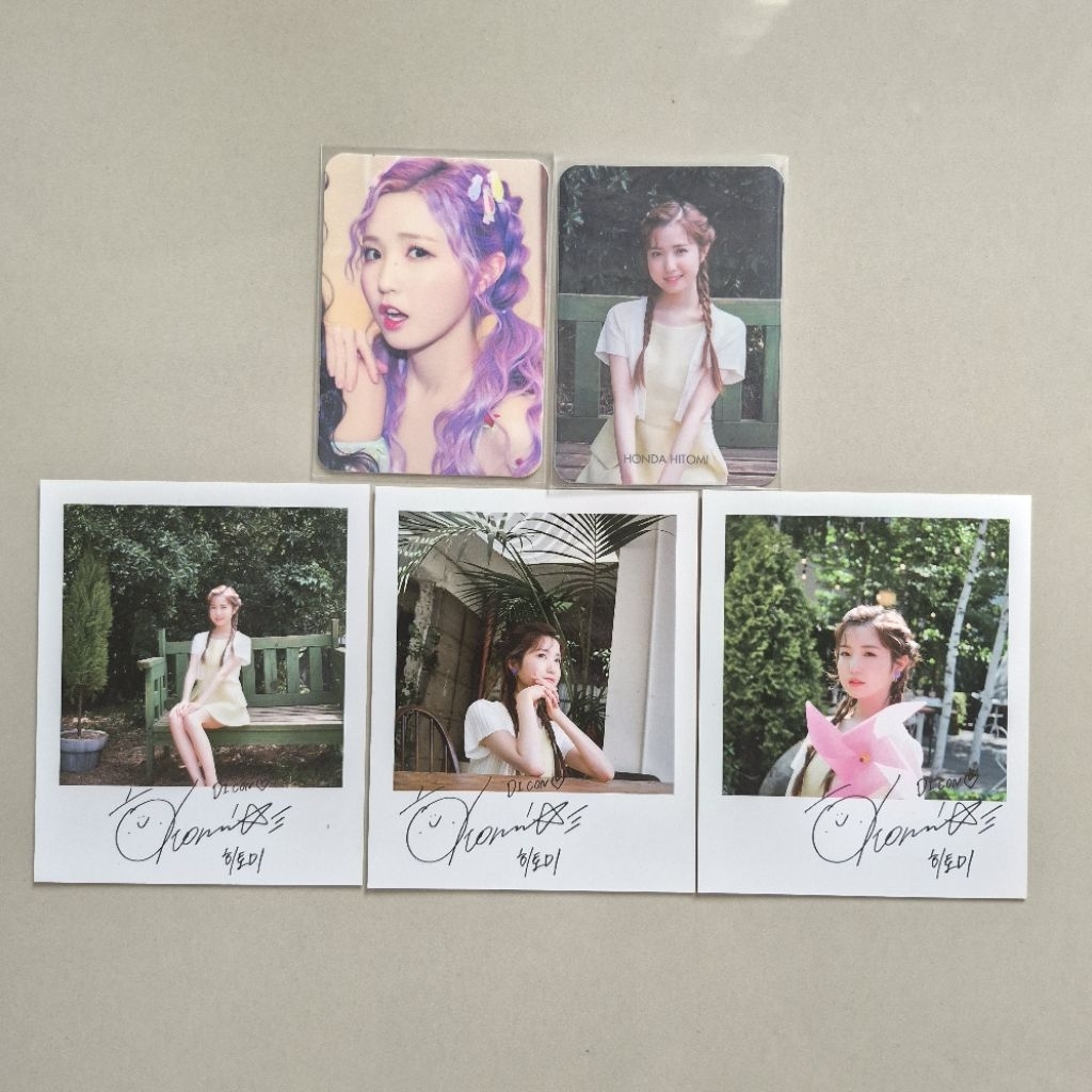 izone iz*one hitomi dicon shall we dance swd japan pc photocard polaroid