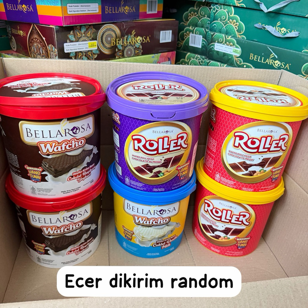 BELLAROSA FESTIVE MIX JAR NASTAR WAFFLE ( nastar kucang / kuker / waffle )