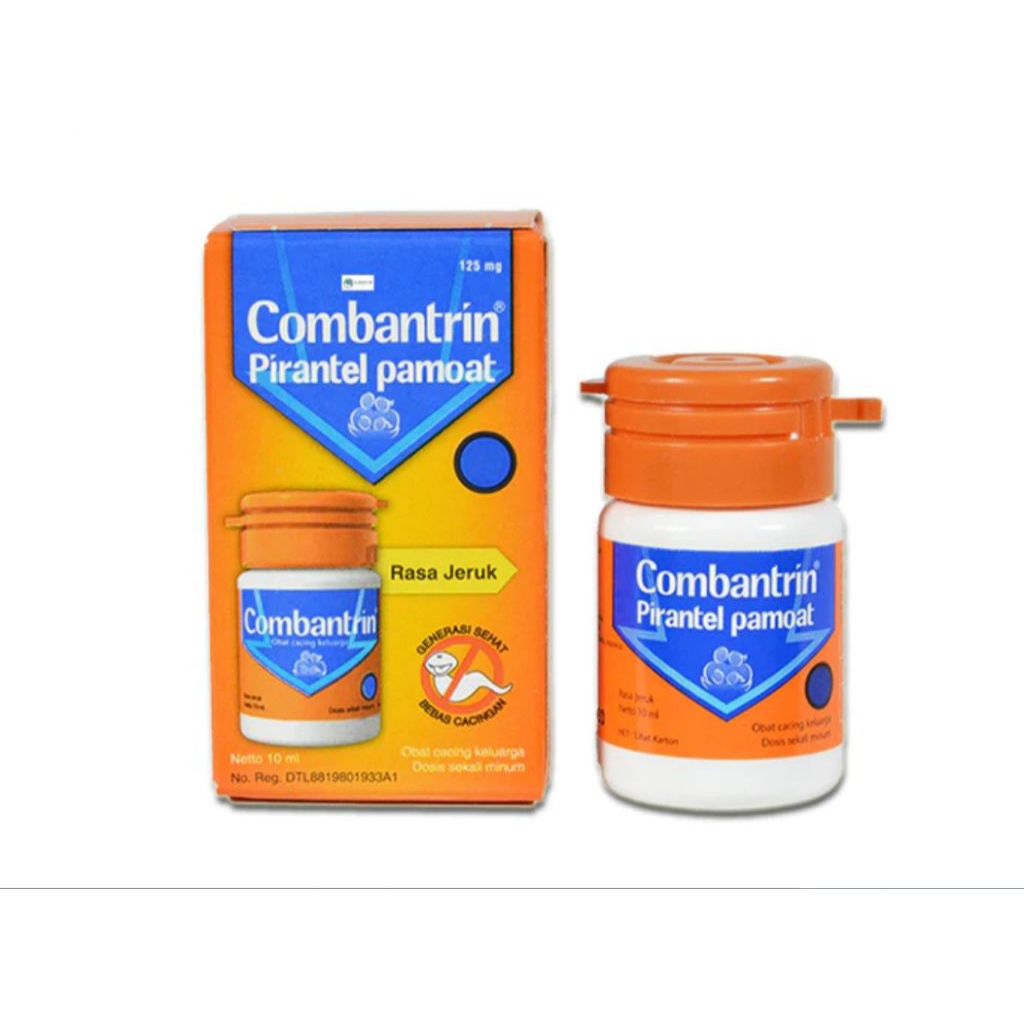 Combantrin Sirup 10 ml - Efektif Melumpuhkan Cacing, Aman untuk Anak dan Dewasa