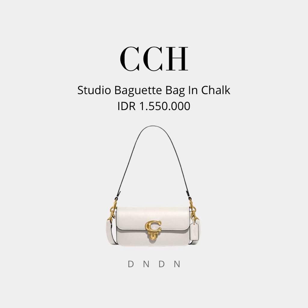 Studio Baguette Bag In Chalk