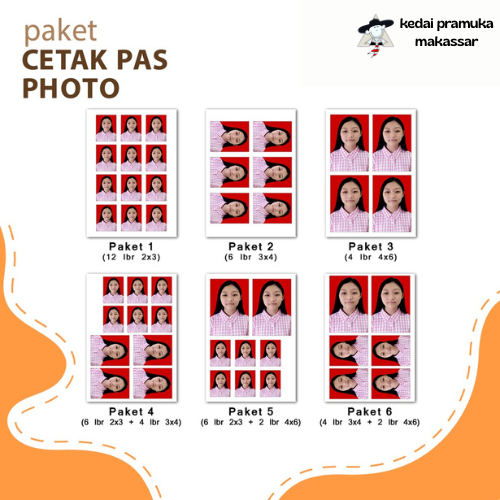 CETAK PAS FOTO UKURAN 2x3 3x4 4x6 KERTAS DOFF MATTE ANTI AIR