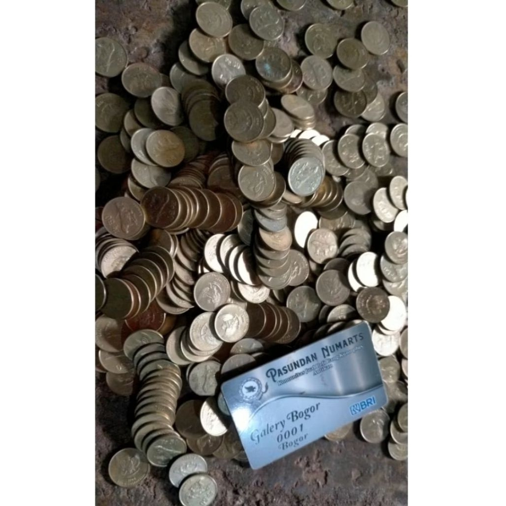 Uang koin 50 komodo bersih bening