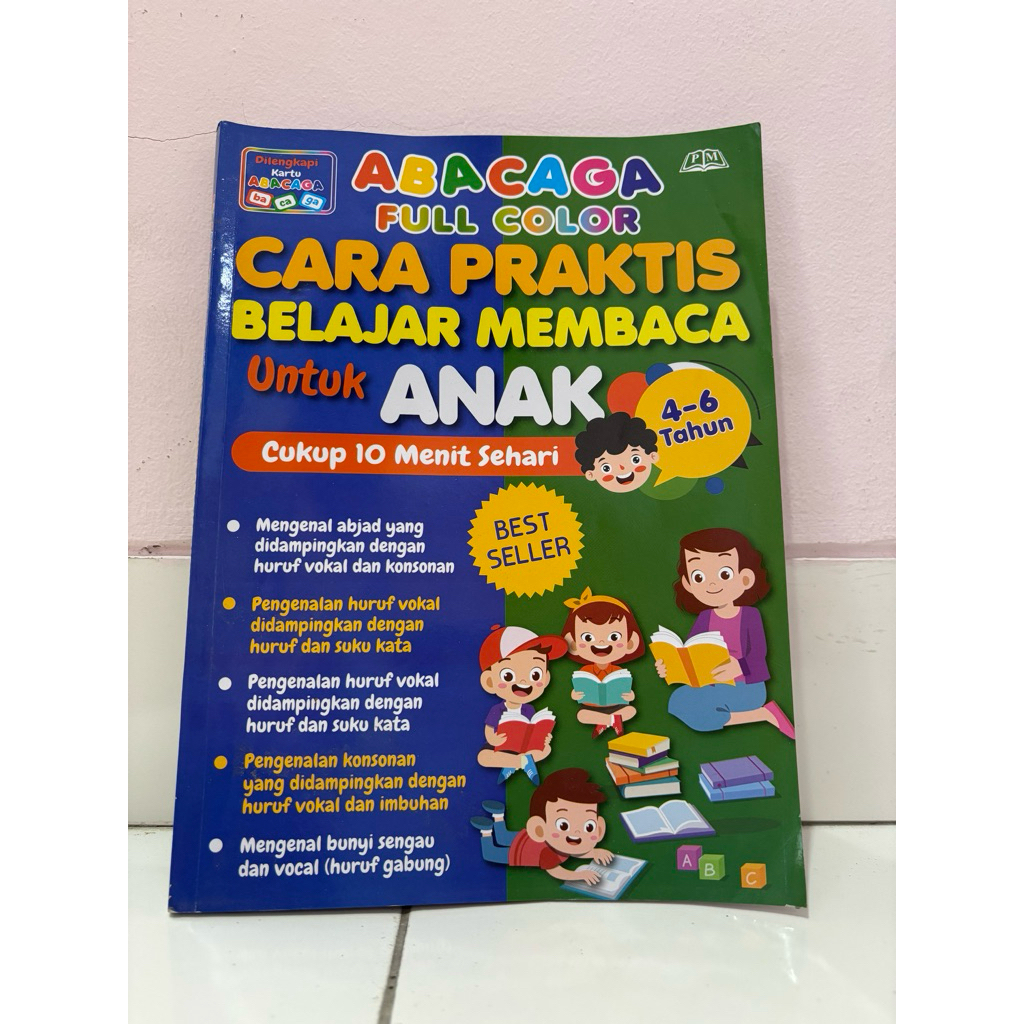 PRELOVED  ABACAGA Buku Belajar Membaca Untuk Anak