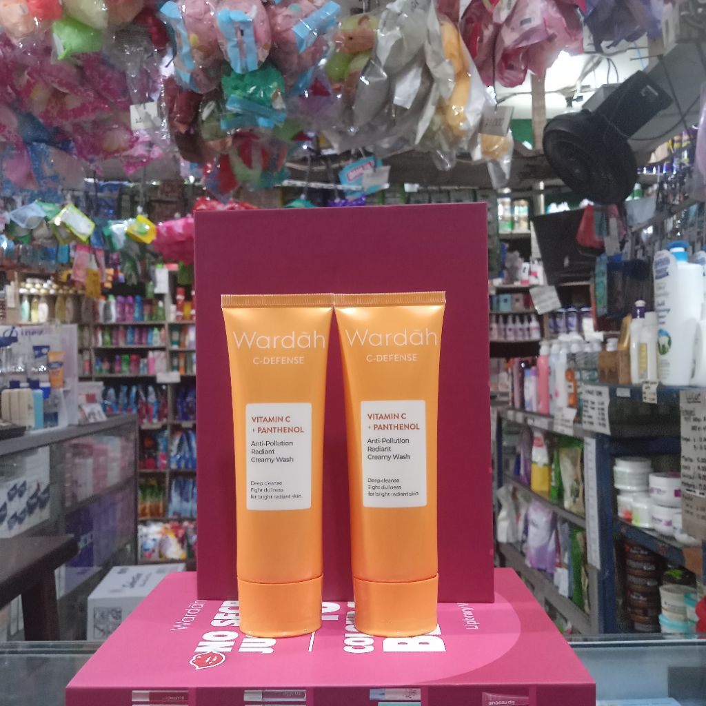 Wardah C-Defense Energizing Creamy Wash | Sabun Cuci Muka Wardah - Pembersih Wajah Vitamin C Kulit B