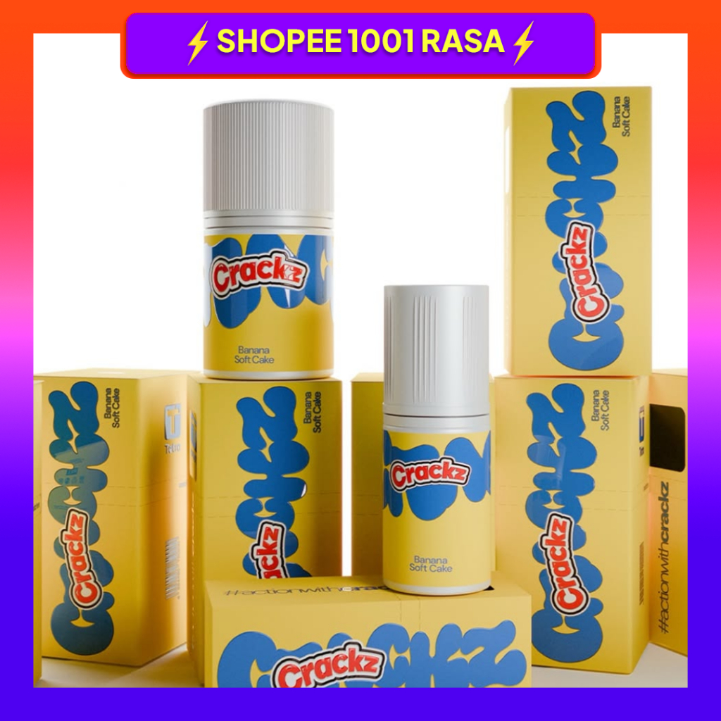 Crackz Saltnic New Banana Softcake 30ml 100% Authentic By Tetra Indonesia x Vape On Indonesia