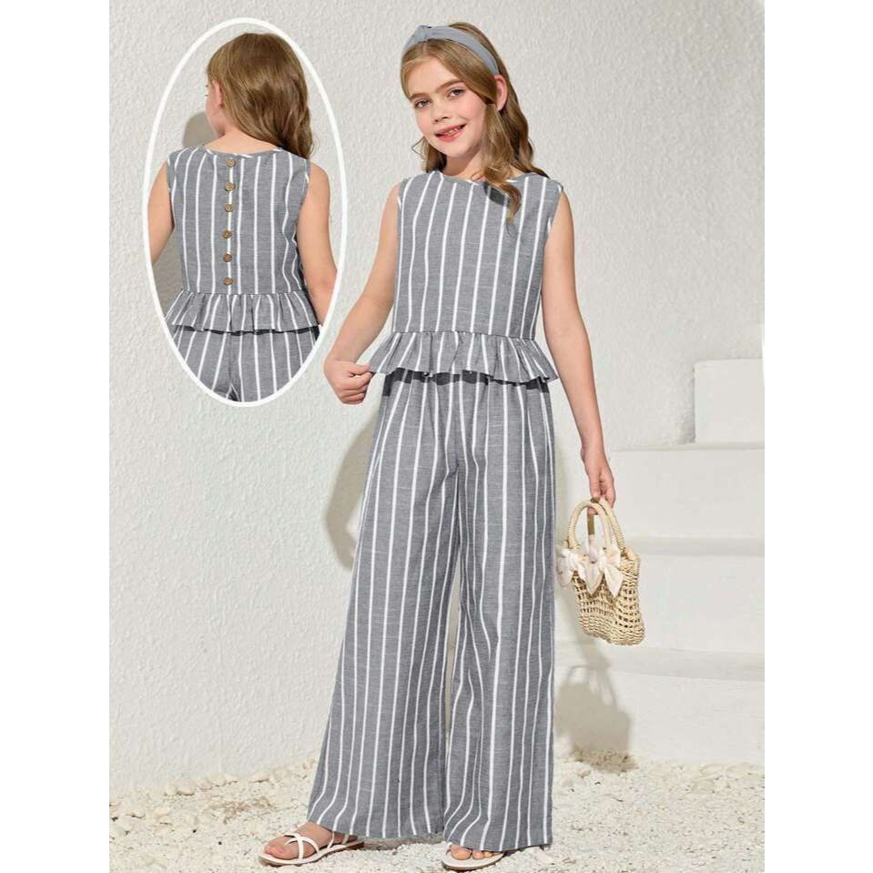 GIAN SET KIDS (7 -15 TAHUN) RAYON MIX KATUN // SETELAN ANAK //ONE SET ANAK SALUR // SET KIDS REMAJA 