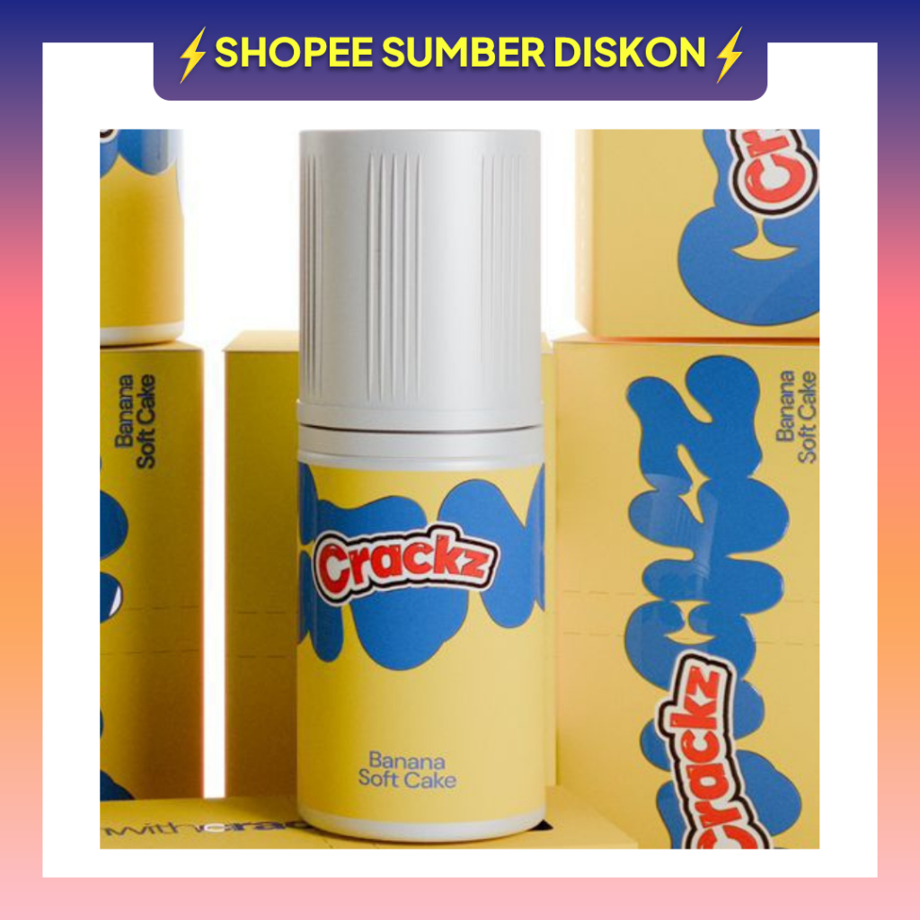 Crackz Banana Softcake Series Saltnic New Flavour 25MG 30ML 100% Original By Tetra Indonesia