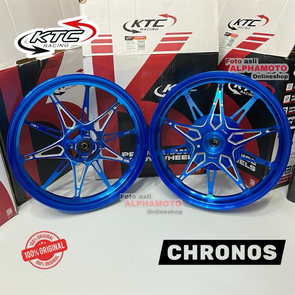 Velg KTC CNC Chronos Ring 14 Lebar 185/215 Vario 110 125 Beat Scoopy Original