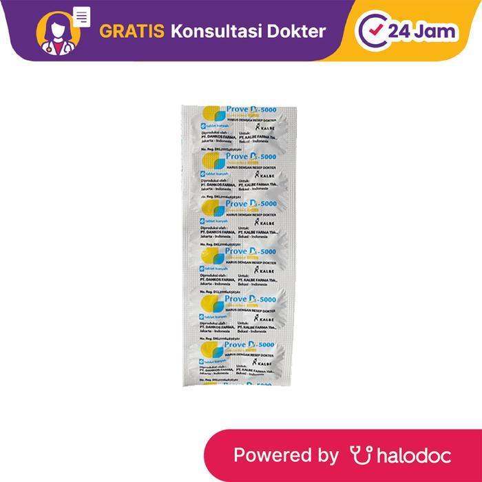 o1wl-- Prove D3-5000 Iu 10 Tablet Kunyah - Vitamin D - Halodoc