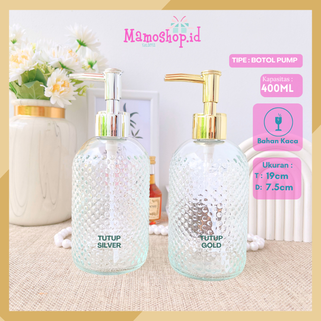 BOTOL KACA PUMP | BOTOL SABUN | BOTOL LOTION